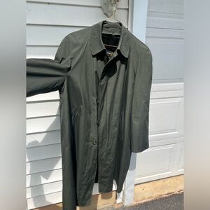 vintage green london fog trenchcoat